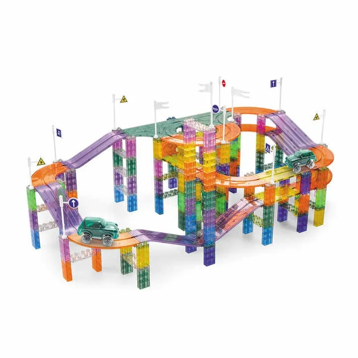 EPT Hot sale puzzle building blocks track car toys magnetic tile building blocks