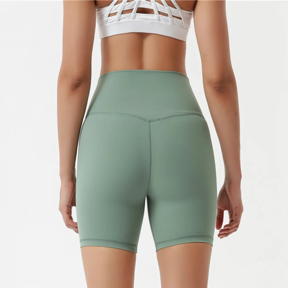 Custom Yoga Shorts with Pocket Butt Lift Compression Gym Shorts Sportswear Leggings Pants Women 1 Piece Fitness Yoga Wear