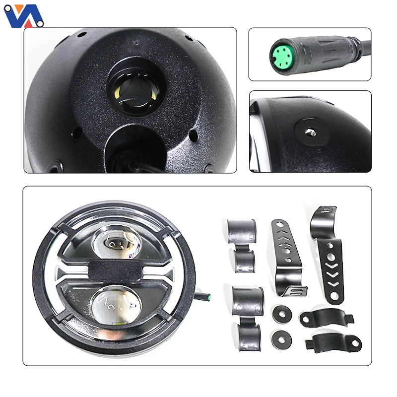 product new image original front light for ouxi v8 electric bike conversion kit bicycle lighting turn signals electric bicycle part-7