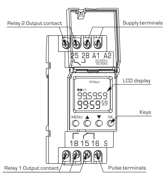 Reletek Digital Timer Switch Rd Tms Multifunction Time Relay With Lcd