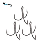 Fishhooks Baits Fishing Hooks YOESEA Treble Fishing Hook 50pcs Per Pack Wholesale Steel Fishhooks Used For Lure Baits