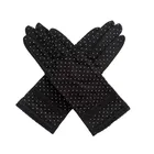 Gloves Women Summer Dots Sun UV Protect Breathable Cotton Lace Touch Screen Anti-skid Driving Gloves