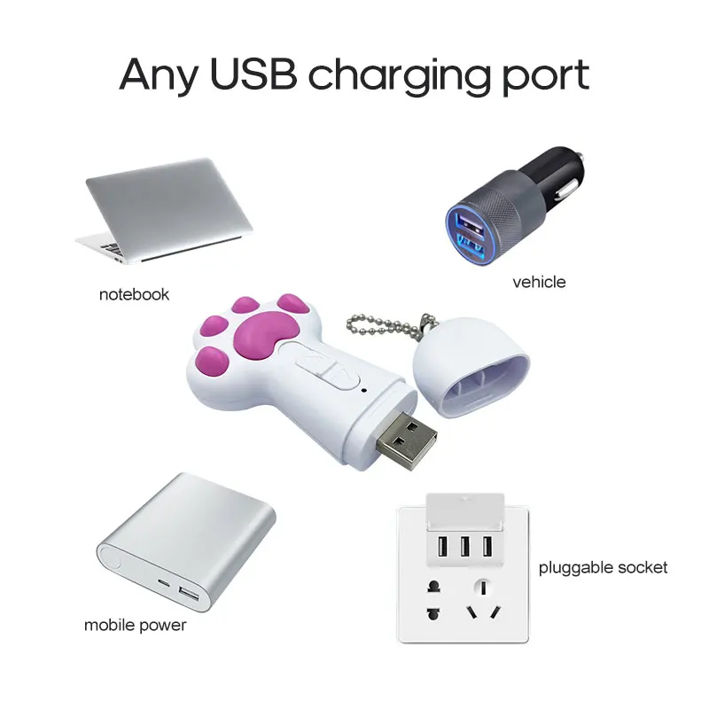 Popular Cat Laser Toy With UV Flashlight Light Funny Style Plastic Sustainable Pet Toy