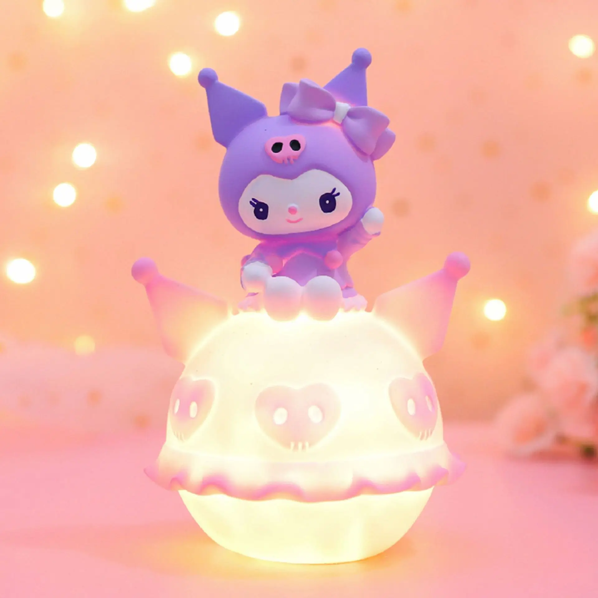 Sanrio Hello Kitty Kuromi My Melody Cinnamoroll Creative Planet Lamp 