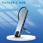 In Stock 7 In 1 Usb C Type Adapter Port Hub Usb-C Hubs 3.0 3.1 Speed