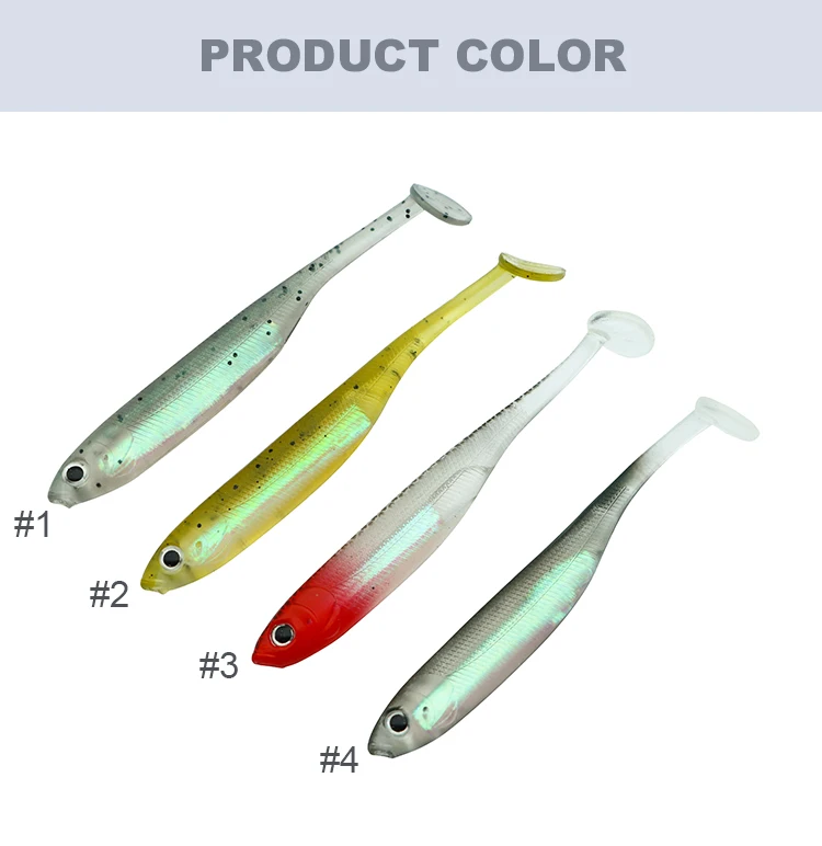 Wholesale Soft Fishing Lure Easy Shiner Soft Bait Mm G Shinning