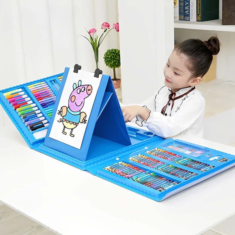 Educational Drawing Toys Wholesale Kids Stationery Art Set, 208PCS Art Set, Art Set 208 PCS