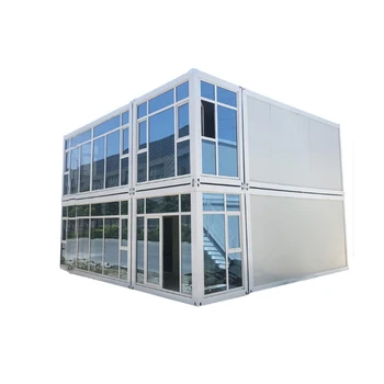 Flat Pack Container China Prefab Modular Homes 20 Feet Container Houses Prefabricated House Steel Structure Container Steel Door