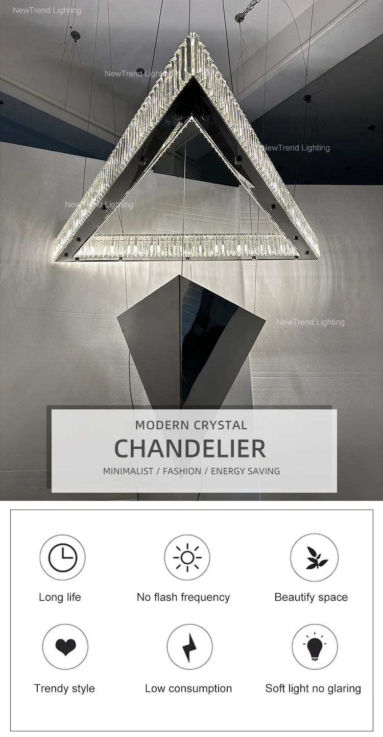 CPL-370 Luxury Style Indoor Decoration Villa Show Room Bar Custom Modern Crystal Chandelier factory