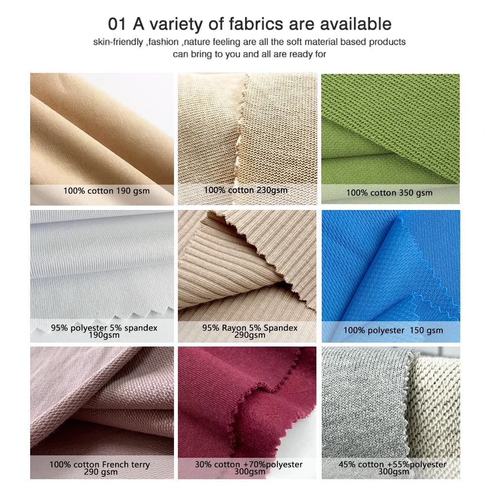 custom t-shirts with diffrent farbic options custom t-shirts with diffrent farbic options