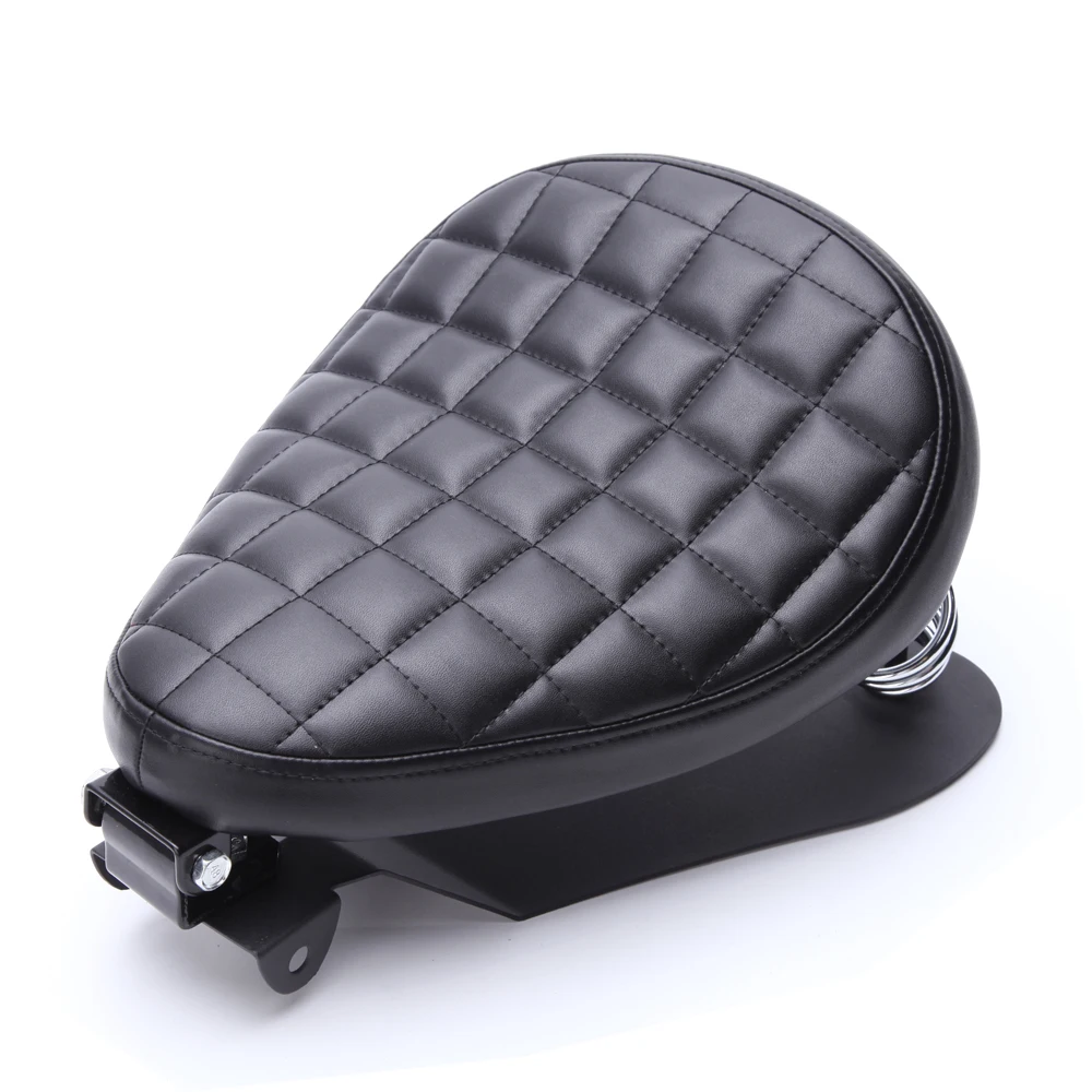 1 SET Motorcycle Retro Leather Solo Seat 3