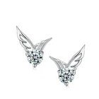 925 Pearl Earring Cute Color Flower Stainless Steel 925 Silver Needle Diamond Gold Pearl Stud Earring