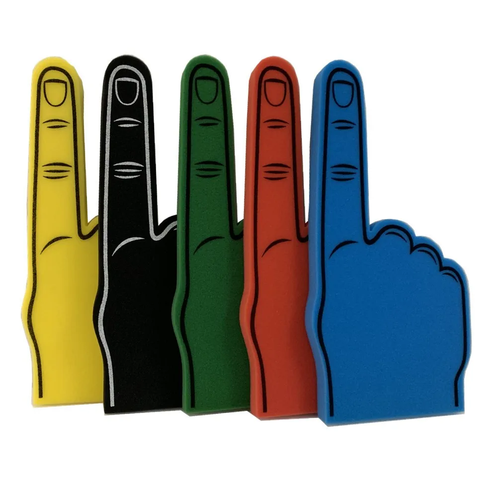 High quality customized imprint big cheering sponge foam hand