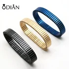 Fashion Colored Plated 316l Stainless Steel Stretch Bracelet Elastic Bands Bracelet Spring Jewelry