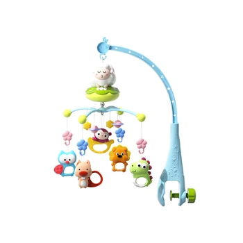 Baby Touch Control Rotating Box Bed Bell Toy Baby Musical Crib Mobile With 500 Music And Lights
