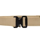 Military Webbing Belts Wholesale Nylon Webbing Outdoor Adjustable Military Waist Belt Police Canvas Tactical Belt
