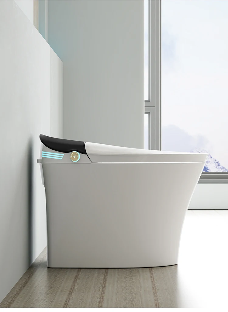 product high end fully automatic operation electric bidet siphonic flush bathroom wc toilet intelligent toilet bowl smart toilet-13