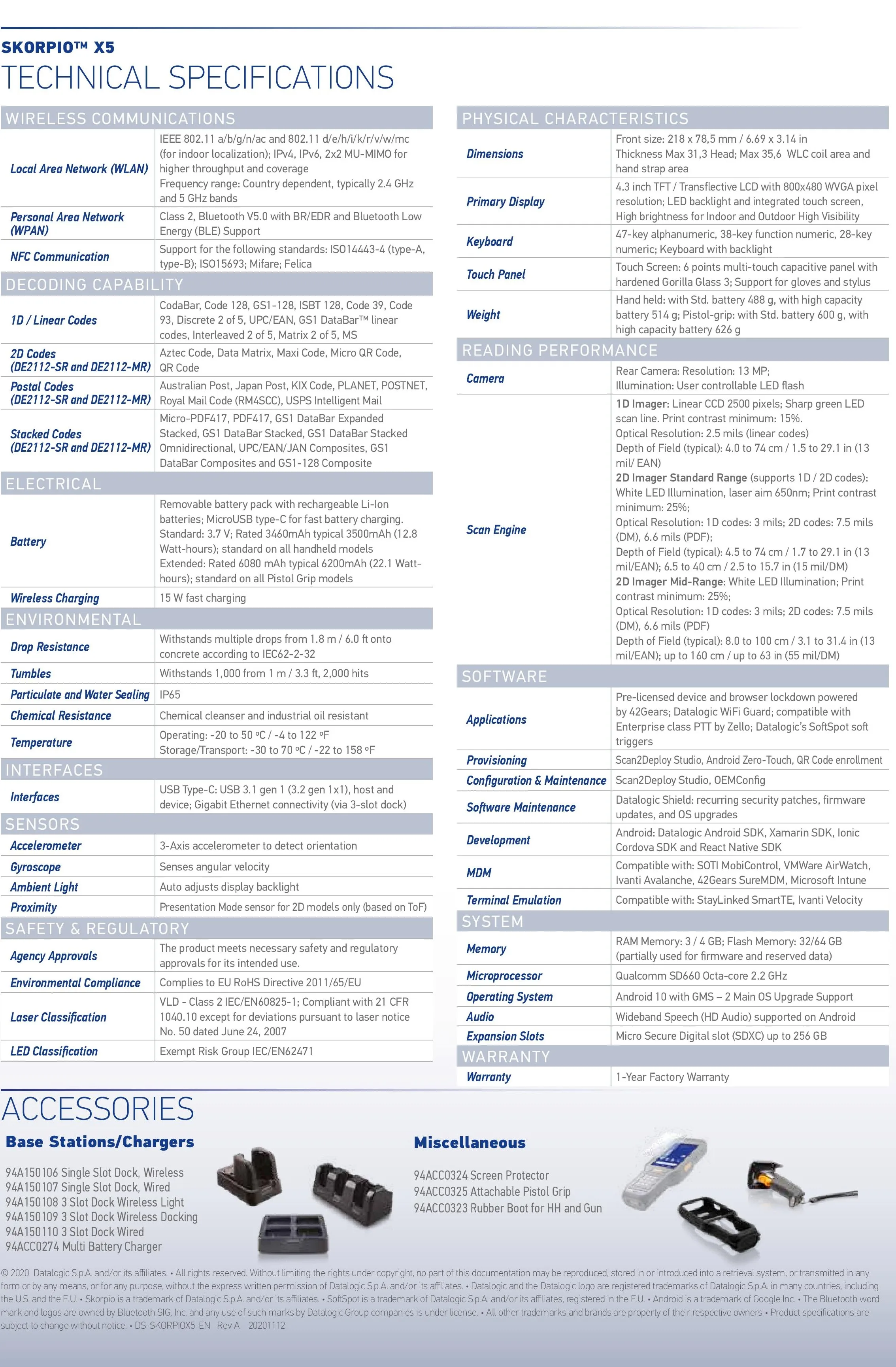 Datalogic  Skorpio X5 -  Powerful Android mobile computer for the industry