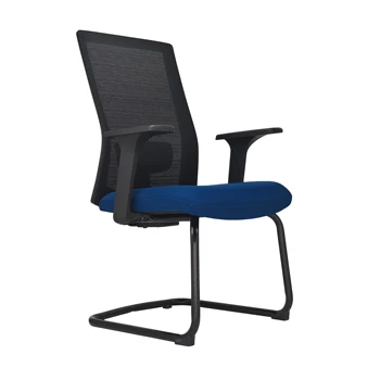 Hot Sale Classic Mid-high Back Conference Ergonomic aluminum alloy fixed leg mesh chair