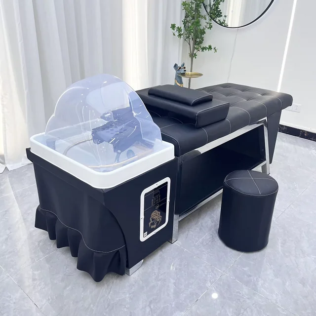 Salon Furniture Hair Washing Massage Chair Shampoo Bed SPA Head Water Therapy Thai Style Massage Shampoo Bed