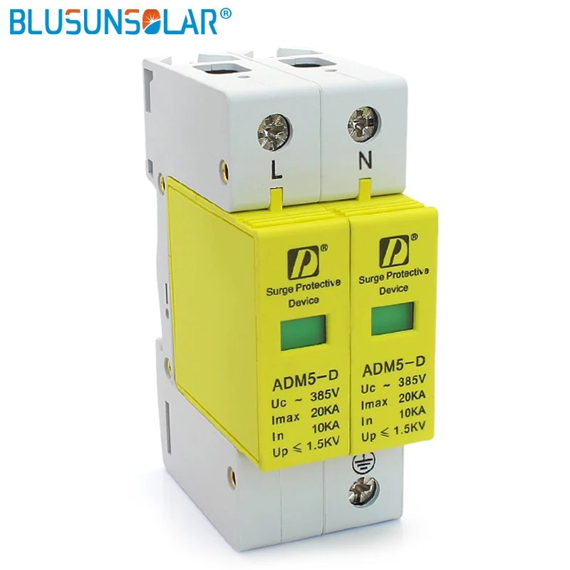Airco leerling mooi Surge Protection Device Standard 35mm Din Rail 2p 20ka 385v Ac Household  Low-voltage Anti-lightning Spd Surge Arrester - Buy Lightning Surge  Protective Device,Surge Protection Device,Spd Product on Alibaba.com