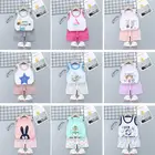 Boys Suit Amazon Hot Sale Boys And Girls Cotton Summer Vest Shorts Suit Kids Clothing Baby Clothes