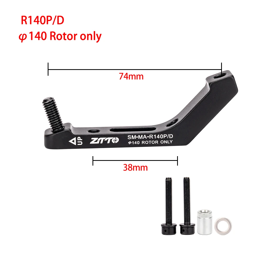 ZTTO Disc Brake Mount Adapter a B Fork Frame Adapter Road Bike Disc Brake Post Mount Caliper Flat Mount Adapter 140 160mm Rotor