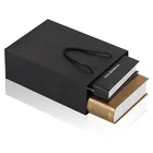 Paper Bag High Quality Factory Wholesale Black Paper Bag Custom Printing Your Own Logo Shopping Paper Bag With Handle