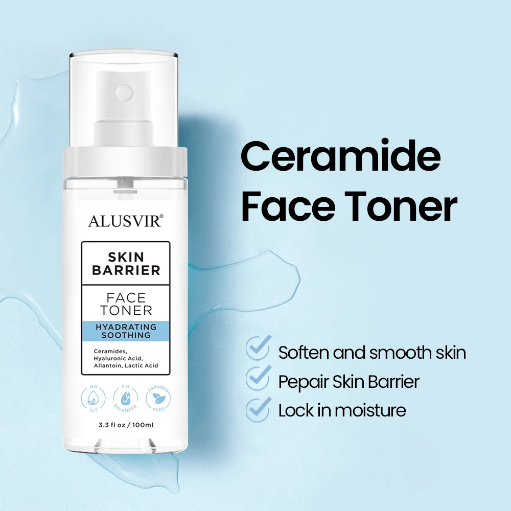 Skin Care Products Ceramide Face Foaming Cleanser Moisturizing Toner Spray Serum Cream Body Lotion Skin Care Set Private Label
