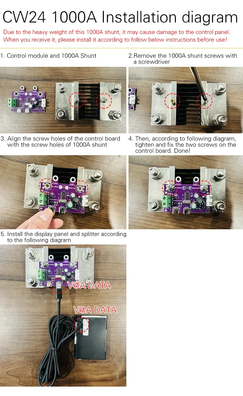 CW24 Smart Battery Capacity Tester 0-420V DC Tuya WiFi Digital Display for Voltage Current Coulomb Meter Lithium Battery Monitor