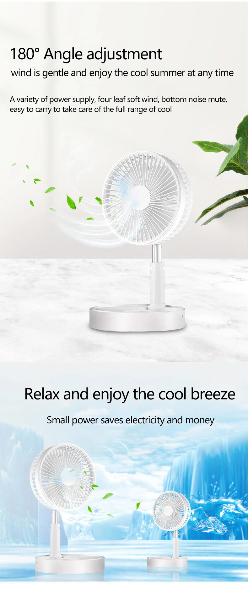 Usb Chargeable Fan, Plastic, 3.7, Battery - detail 10
