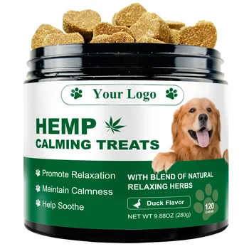 ODM/OEM Hemp Calming Treats Chews For dogs,Help dog Promote Relaxation,Maintain Calmness,Soothe Anxiety