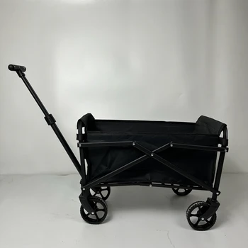Hot Sale Wholesale Trolley Cart Foldable Folding Utility Wagon Portable Cargo Wagon For Camping Beach Outdoor Garden