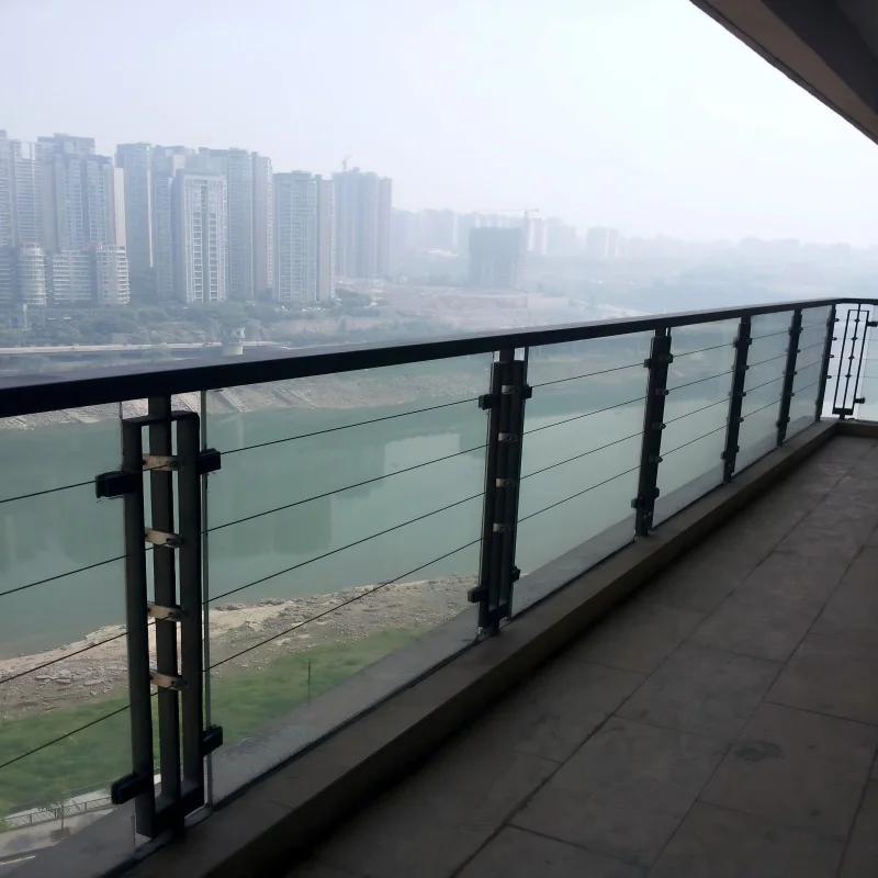 Outdoor Stainless Steel Cable Railing System Hardware Kit for Deck Stair Balcony with Tensioner Posts factory