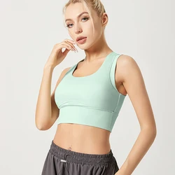 Direct Selling High Elastic Breathable Mesh Running Outdoor Womans Gym Wear Color Super Soft Vest Athletic Sports Yoga Bra