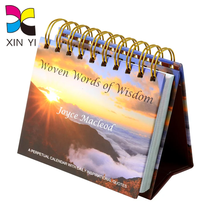 Custom Small Size 365 Day Daily Inspirational Quotes Spiral Binding Desk  Tent Calendar - Buy Spiral Binding Desk Tent Calendar,Custom Small Size 365  Day Daily Inspirational Quotes Spiral Binding Desk Tent Calendar,Calendar