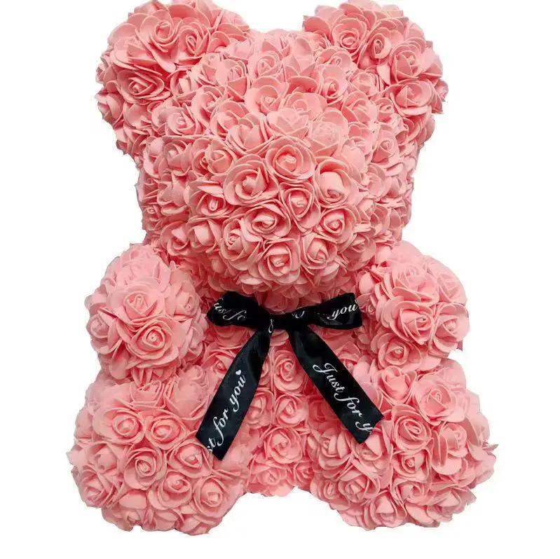 Flower Bouquet Valentine Teddy Rose Bear Wholesale with Box