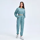 Women For Wholesale 2021 Fall Winter Women Clothing Pullover Sports Suit For Workout Athletic Sportswear Leisure Suit