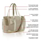 Baby Large Stylish Diaper Bag Tote Baby Organizer Bag With Changing Pad
