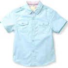 Short Shirts Eco Friendly Cotton Short Sleeve Striped Shirts For Toddler Boys And Girls