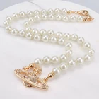 Pearl Factory Sale Various Popular Product Jewelry Necklaces Saturn Pearl Necklace With Lobster Clasp
