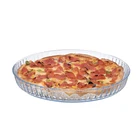 Pizza Glass Pizza Pan GLASS Material And Baking Dishes Pizza Pans Type Round Cake Pan