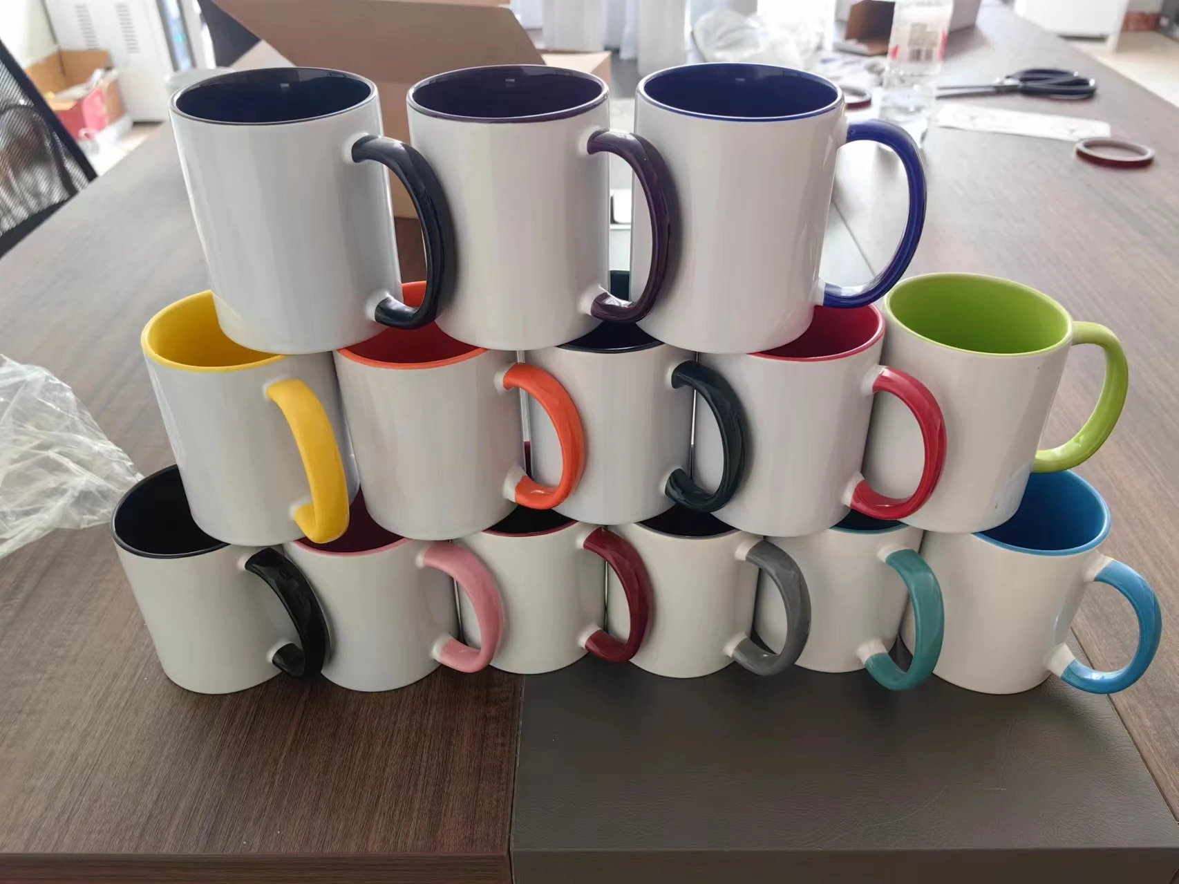 Wholesale Product 7102 white heat transfer 11oz Coffee Cup White Ceramic Coffee Mug Sublimation Blank mug cup with logo