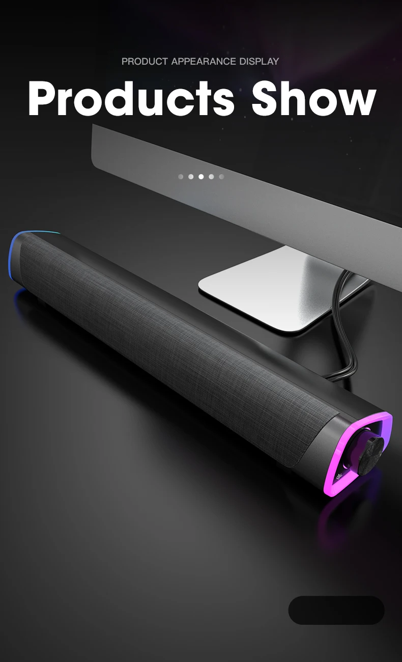4d Computer Speaker Bar Stereo Sound Subwoofer Bluetooth Speaker For Macbook Laptop Notebook Pc