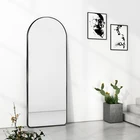Mirror Wall Metal Mirrors Arch Shape Full Length Wall Mirror Metal Frame Arched Bathroom Mirror