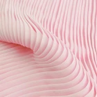 Hand Pleated Fabric Soft Hand Feeling Solid Color High Twist Polyester Pleated Fabric