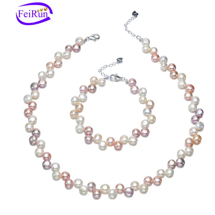 Feirun 7mm Button 3a 16inches Cultured 