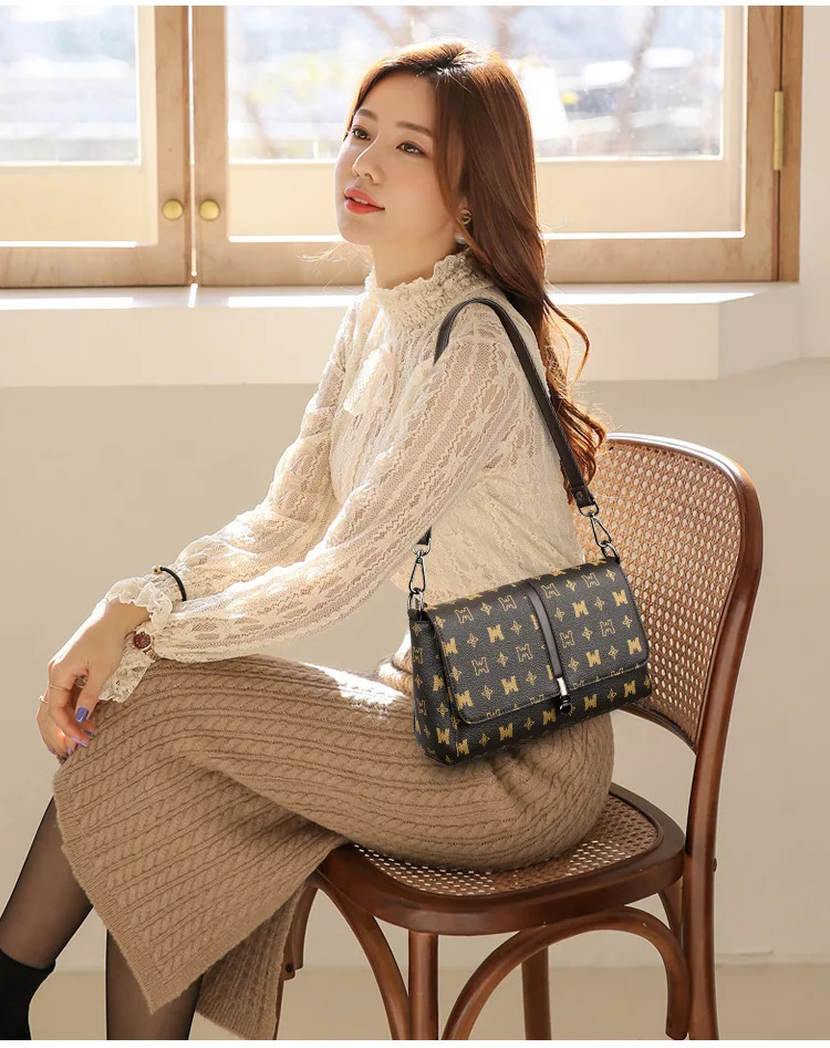 Fashion PU Leather Crossbody Bags Vintage Hand Bags Ladies Mini Handbags for Women Luxury