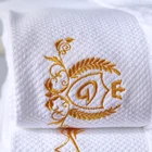 White Hotel Towel Set Hotel Towels Bath 100% Cotton Set Factory Wholesale Luxury 100% Cotton White Hotel Bath Towel Set