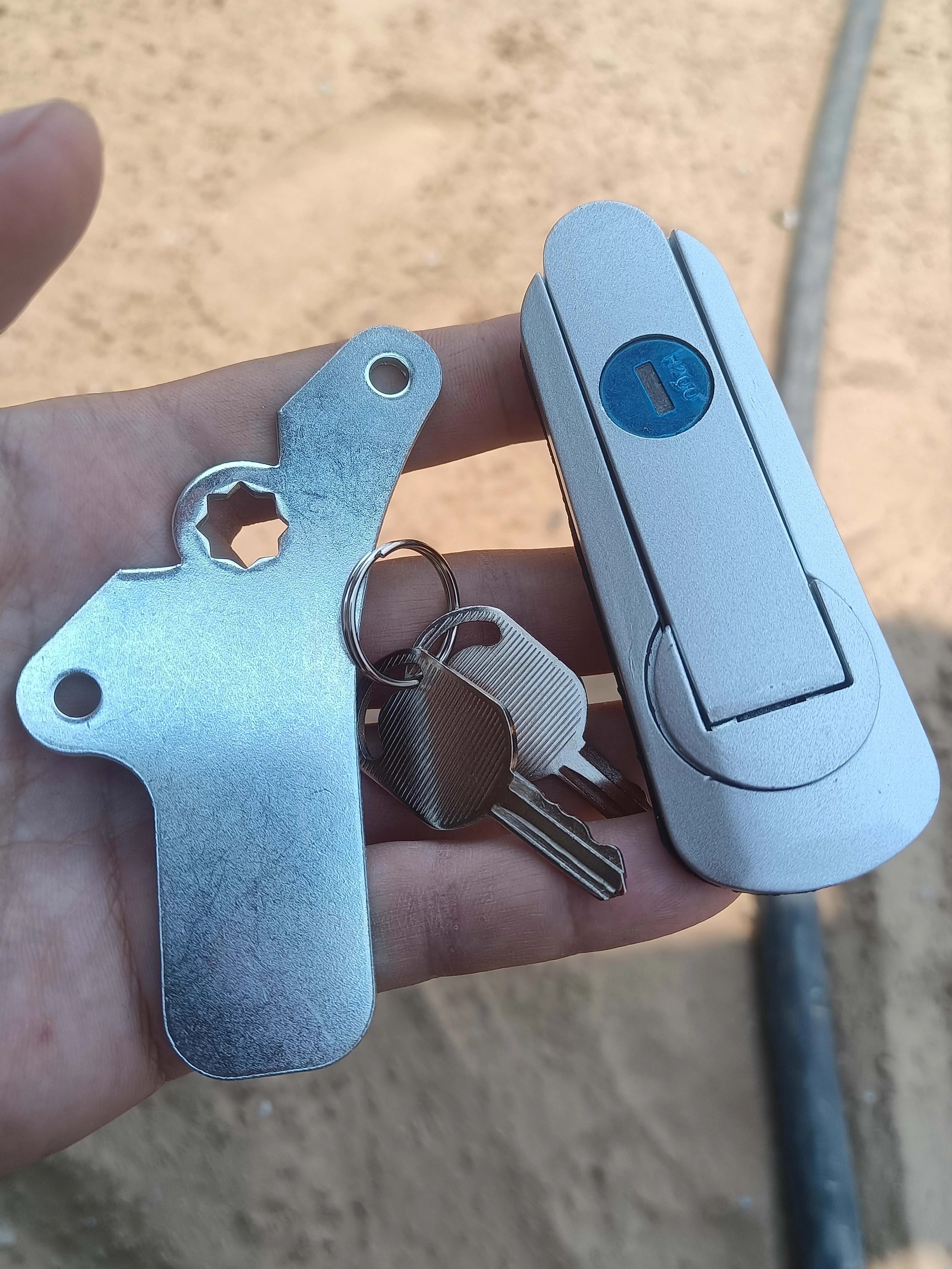 New AB401 Mechanical Box Lock Equipment Electrical Cabinet Door Lock Distribution Stainless Steel Cutting Included supplier